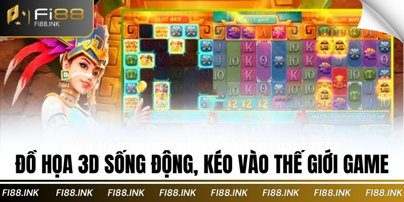 Đồ họa 3D sống động, kéo vào thế giới game